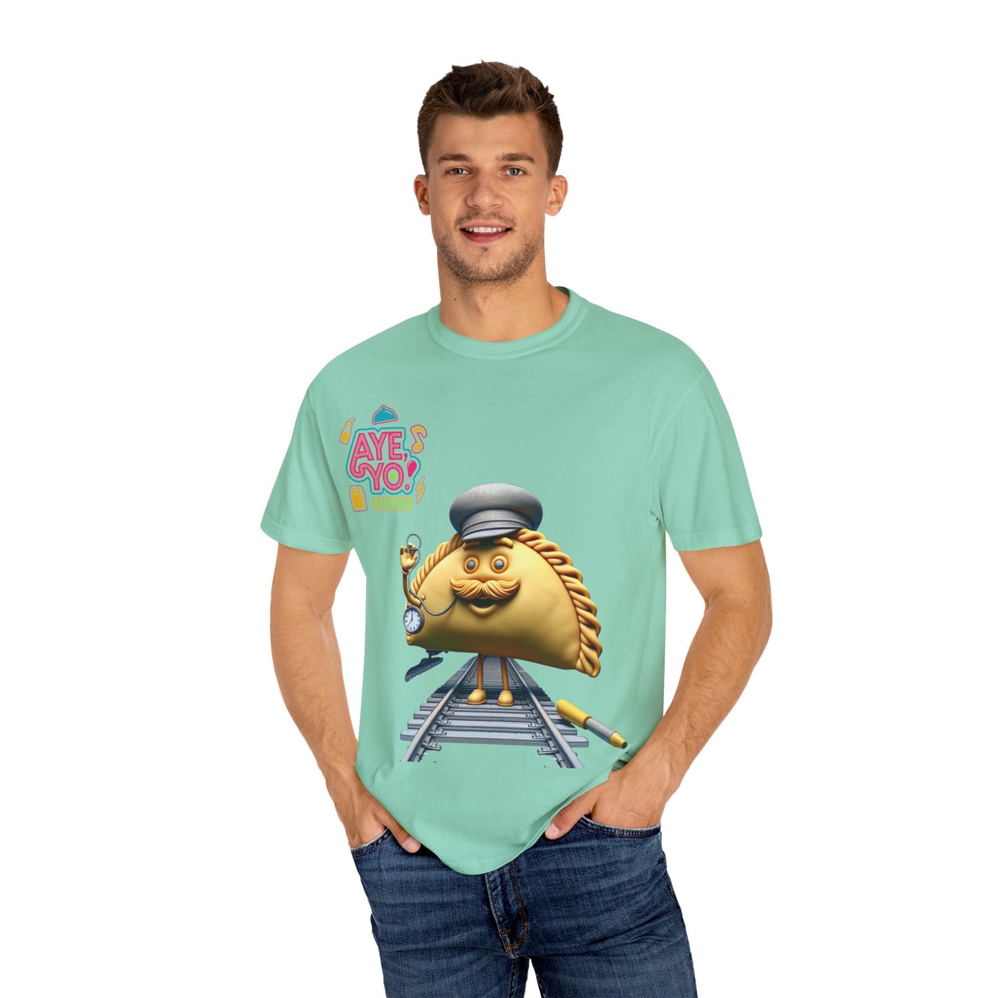 Unisex T-shirt - Empanada Train Conductor Design