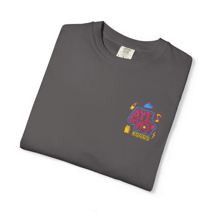 Embroidered T-Shirt - Aye Yo Foods Design