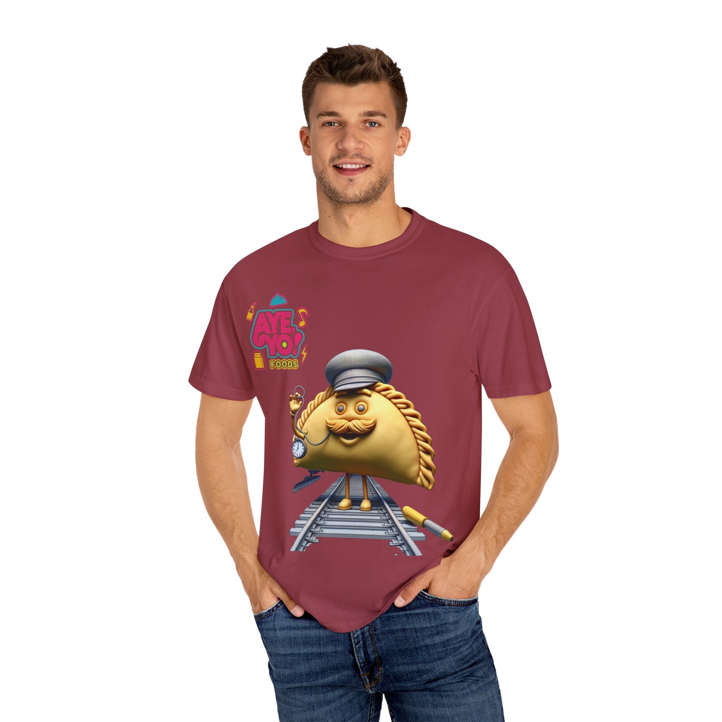 Unisex T-shirt - Empanada Train Conductor Design