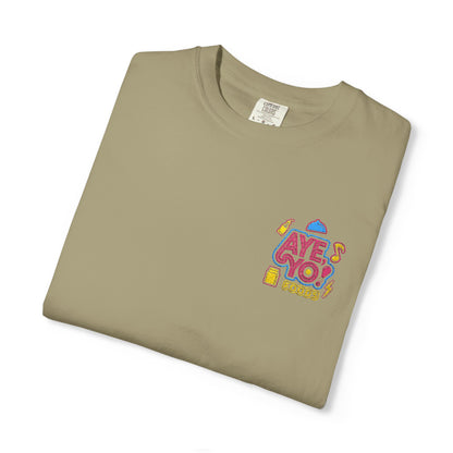 Embroidered T-Shirt - Aye Yo Foods Design