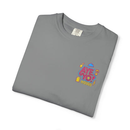 Embroidered T-Shirt - Aye Yo Foods Design