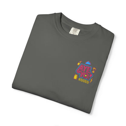 Embroidered T-Shirt - Aye Yo Foods Design