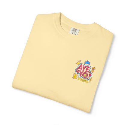 Embroidered T-Shirt - Aye Yo Foods Design