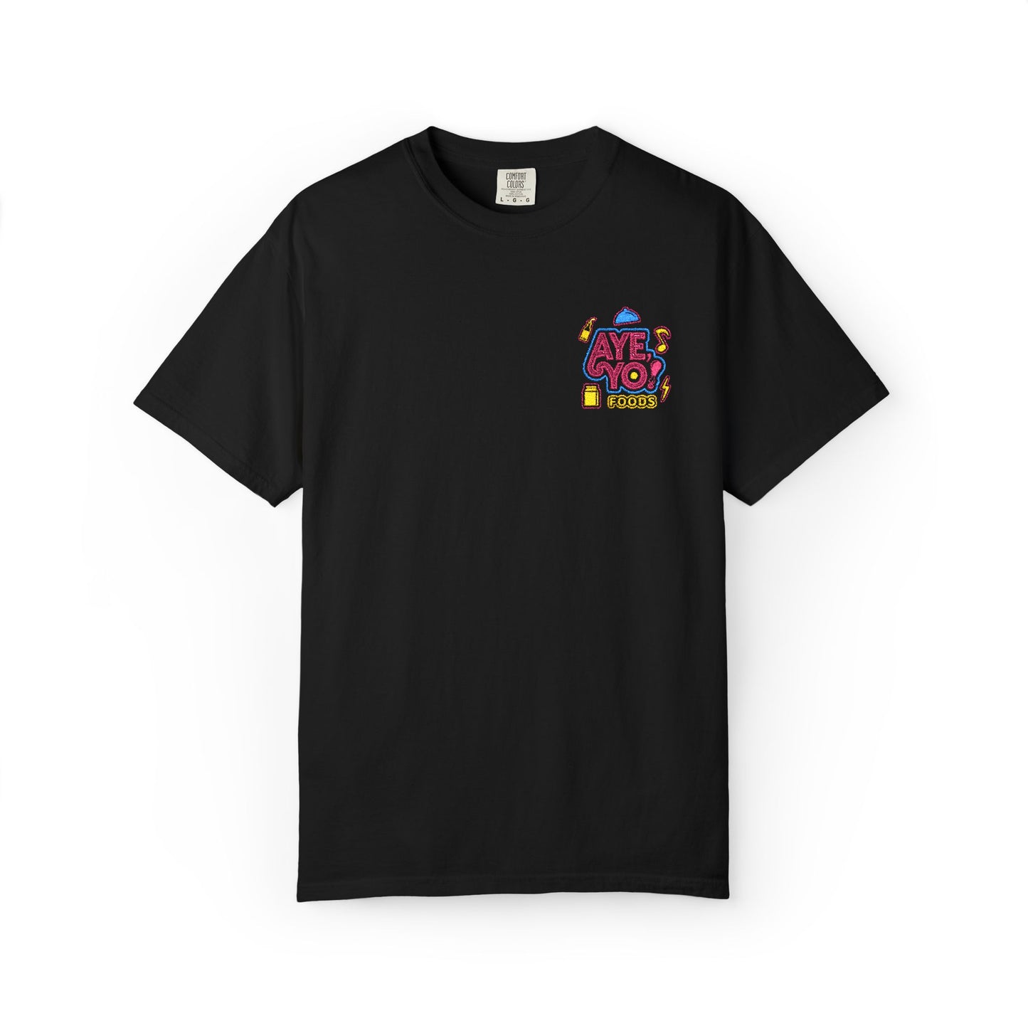 Embroidered T-Shirt - Aye Yo Foods Design