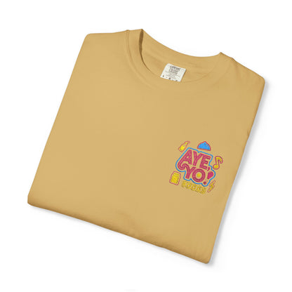 Embroidered T-Shirt - Aye Yo Foods Design