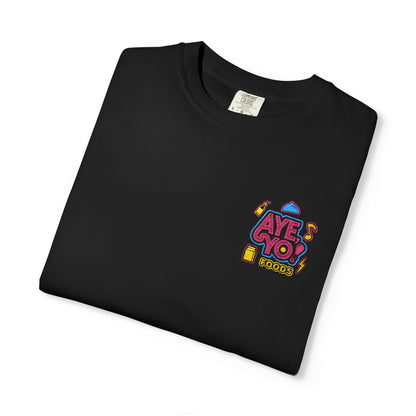 Embroidered T-Shirt - Aye Yo Foods Design