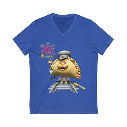 Funny Taco V-Neck Tee, Casual T-Shirt for Food Lovers, Taco Tuesday Shirt, Unique Gift for Birthdays, Fun Apparel