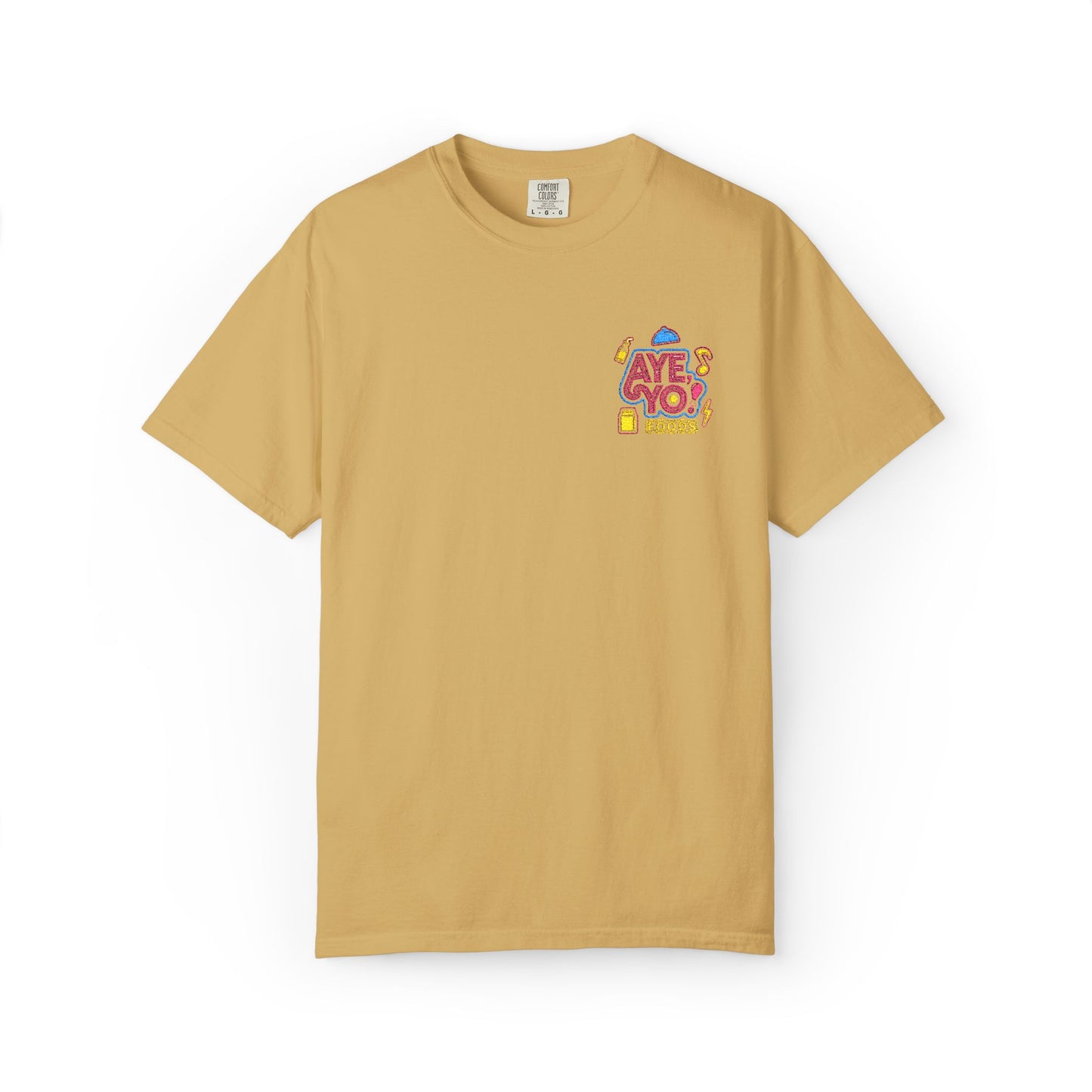 Embroidered T-Shirt - Aye Yo Foods Design
