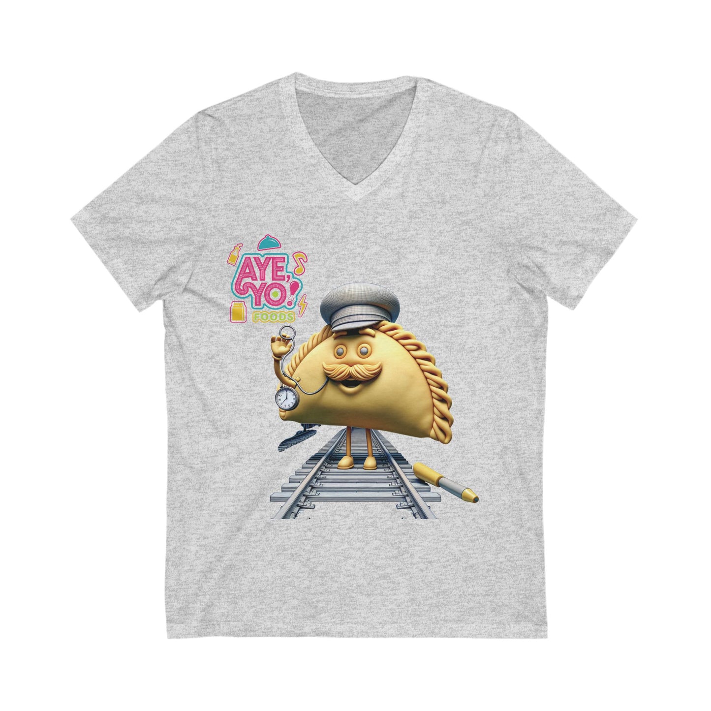 Funny Taco V-Neck Tee, Casual T-Shirt for Food Lovers, Taco Tuesday Shirt, Unique Gift for Birthdays, Fun Apparel