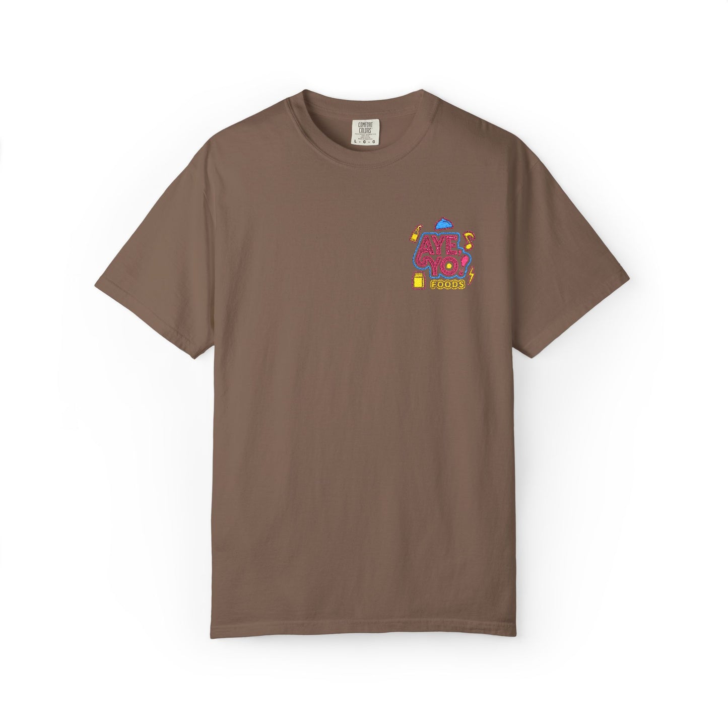 Embroidered T-Shirt - Aye Yo Foods Design