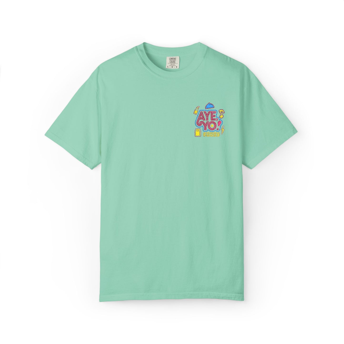 Embroidered T-Shirt - Aye Yo Foods Design